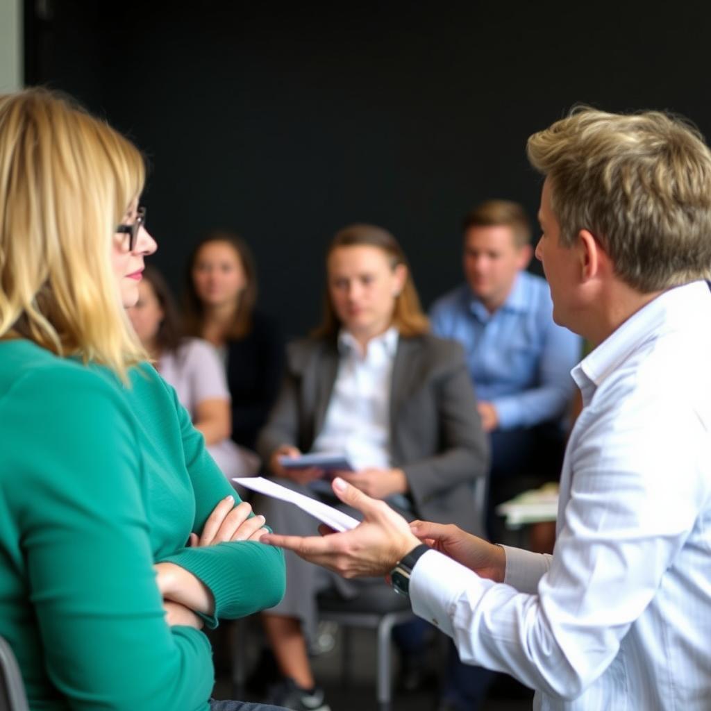 Coach werkt aan persoonlijke ontwikkeling tijdens burn out coach cursus Coach werkt aan persoonlijke ontwikkeling tijdens burn out coach cursus