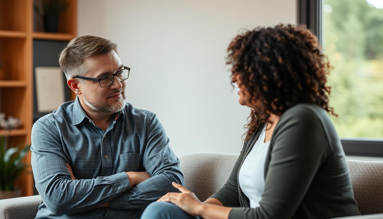Stress burnout coach Deventer begeleidt cliënt tijdens een sessie in een rustige omgeving