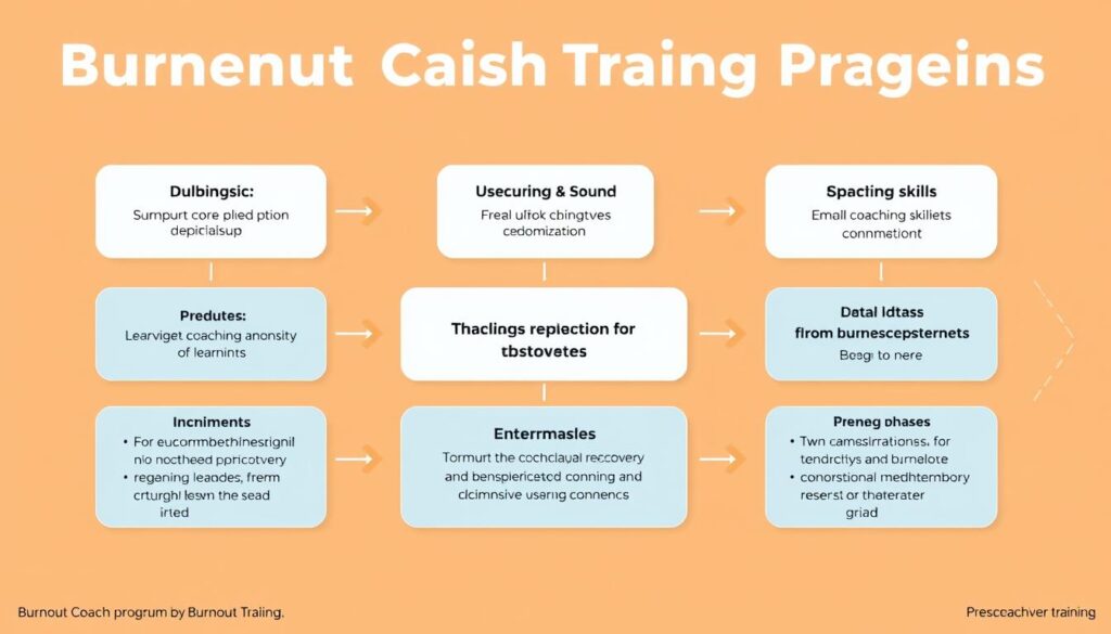 Structuur van een burn out coach cursus met verschillende modules Structuur van een burn out coach cursus met verschillende modules