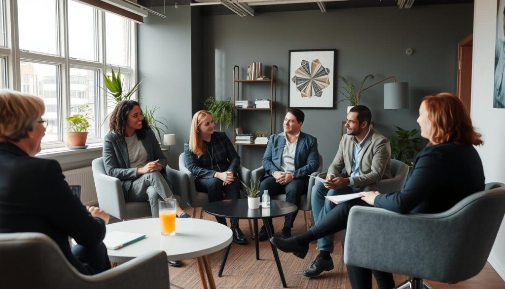 Verschillende burnout coaches in Deventer tijdens een kennismakingsgesprek Verschillende burnout coaches in Deventer tijdens een kennismakingsgesprek